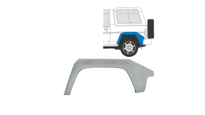 Segment exterior reparatie aripa spate Daihatsu Feroza (F300/F310), 01.84-12.1998, Rocky (F7/F8), 02.85-12.2001, spate, Stanga