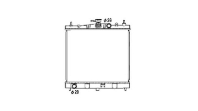 Radiator racire Nissan Micra, 01.2003-2010, Motorizare 1.0 48kw; 1, 2 59kw; 1, 4 65kw Benzina, tip climatizare Cu/fara AC, cutie Manuala, dimensiune 448x380x16mm, Cu lipire fagure prin brazare, Aftermarket