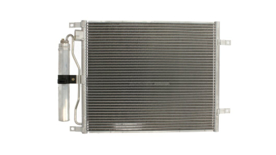 Condensator climatizare Nissan Micra, 06.2005-06.2010, Note, 03.2006-05.2013, motor 1.5 dci, diesel, cutie manuala, full aluminiu brazat, 495(445)x393x16 mm, cu uscator filtrat