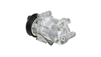 Compresor aer conditionat Nissan Note, 03.2006-06.2012, Tiida, 09.2007-12.2012 motorizare 1.6 81kw, benzina, rola curea 110 mm, 7 caneluri, Calsonic tip: CR10