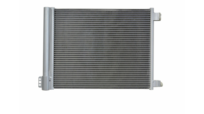 Condensator climatizare Nissan Micra, 05.2010-2017, motor 1.2, 59 kw benzina, cutie manuala/CVT, full aluminiu brazat, 508(475)x389(375)x16 mm, cu uscator si filtru integrat