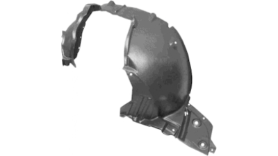Carenaj aripa fata Nissan Note, 04.2006-09.2013, parte montare stanga, din ABS+PVC, 2711FL1T, Aftermarket