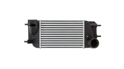 Intercooler Nissan Juke (F15), 06.2010-, motor 1.6 T, Juke Nismo (F15), 02.2013-07.2014, 1.6 DIG-T, benzina, cu/fara AC, aluminiu brazat/plastic, 281x175x80 mm, 