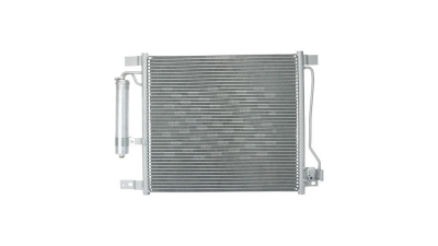 Condensator climatizare Nissan Juke (F15), 06.2010-, motor 1.6 T, 140 kw benzina, cutie CVT, full aluminiu brazat, 490(445)x410(395)x16 mm, cu uscator filtrat