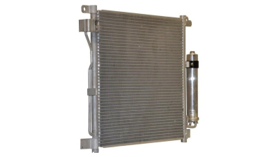 Condensator climatizare Nissan Juke (F15), 06.2010-, motor 1.5 dci, 81 kw diesel, cutie manuala, full aluminiu brazat, 498(445)x410(395)x16 mm, cu uscator filtrat