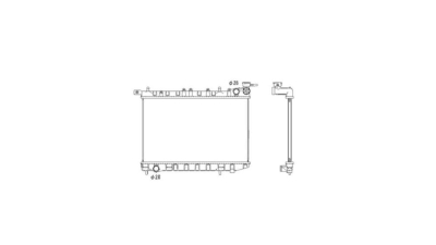 Radiator racire Nissan Sunny (N14/Y10), 06.1990-09.1995, 100nx, 06.1990-09.1995, Motorizare 1, 4 55/59kw; 1, 6 66kw Benzina, cutie Manuala, tip Calsonic, diametru intrare/iesire 28/28mm, dimensiune 520x324x15mm, Cu lipire fagure prin brazare, Afte
