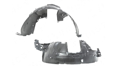 Carenaj aripa interioara, aparatori noroi Nissan Rogue (J10), 10.2007-12.2013; Rogue (J11), 07.2013-2015 , fata, Stanga, polipropilena (PP/PPE)