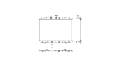 Radiator racire Nissan X-Trail (T31), 03.2007-2014, Motorizare 2.0 103kw; 2, 5 124kw Benzina, tip climatizare Cu/fara AC, cutie Automata, Manuala, dimensiune 691x450x16mm, Cu lipire fagure prin brazare, Aftermarket