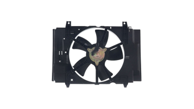 GMV radiator electroventilator Nissan Tiida, 09.2007-, Motorizare 1, 6 16v 81kw Benzina, tip climatizare Cu/fara AC, cutie Manuala, dimensiune 370mm, plastic, Aftermarket