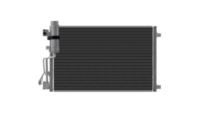 Condensator climatizare Nissan Qashqai/Qashqai +2 (J10), 02.2007-04.2014, motor 1.5 dci, 76 kw/77kw/80kw diesel, cutie manuala, full aluminiu brazat, 645(600)x400(485)x16 mm, cu uscator filtrat