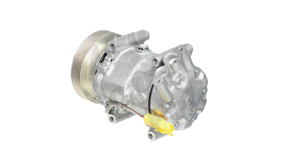 Compresor aer conditionat Nissan Note, 03.2006-2013, NV200, 2009-, Qashqai/Qashqai +2 (J10) 2007-2013 motorizare 1.5 dci, diesel, rola curea 125 mm, 6 caneluri, tip Sanden: SD6V12