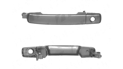 Maner exterior deschidere usa Nissan Qashqai (J10) 03.2007-04.2010, partea Stanga, Fata,negru, grunduit, 