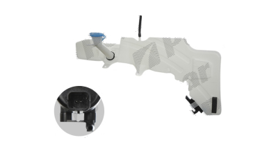 Rezervor spalator parbriz Nissan Navara/Frontier (D40)/Pathfinder (R51), 09.2004-, fara senzor nivel lichid, vehicule fara Motoras Spalator faruri, cu capac, cu pompa sprit parbriz