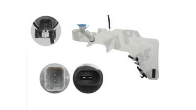 Rezervor spalator parbriz Nissan Navara/Frontier (D40)/Pathfinder (R51), 09.2004-, cu capac, cu pompa sprit parbriz, cu Motoras Spalator faruri si senzor nivel lichid