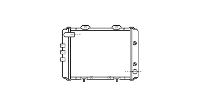 Radiator apa racire motor, NISSAN VANETTE, 08.1987- motor 2.0, aluminiu/ plastic brazat, 478x403x26 mm, produs in Japan