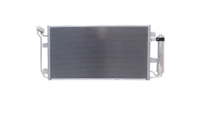 Condensator climatizare Nissan Leaf, 11.2010-02.2013, motor, 81 kw electric, cutie CVT, full aluminiu brazat, 640 (600)x342x16 mm, cu uscator filtrat