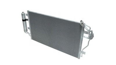 Condensator climatizare Nissan Leaf, 02.2013-2017, motor, 81 kw electric, cutie CVT, full aluminiu brazat, 639(600)x359x16 mm, cu uscator filtrat
