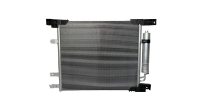 Condensator climatizare Nissan Note/Versa Note (E12), 04.2013-, motor 1.6, 82 kw benzina, cutie CVT, full aluminiu brazat, 485 (440)x410x16 mm, cu uscator filtrat