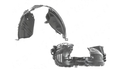 Carenaj aripa interioara, aparatori noroi Nissan Juke (F15), 06.2014-, fata, Dreapta, polipropilena + polietilena