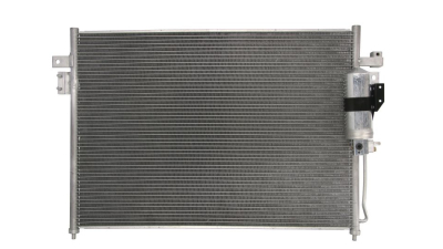 Condensator climatizare Nissan Navara/Frontier; Navara (D40), 02.2010-2016, Pathfinder (R51), 03.2010-08.2014, motor 3.0 dci, 170 kw diesel, cutie automata, full aluminiu brazat, 690 (645)x470 (445)x16 mm, cu uscator filtrat