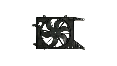 GMV radiator electroventilator Dacia Logan, 2004-2012, Sandero, 2008-2012, Motorizare 1, 5 Dci ( 48/50/55/62/63/66/48 Kw ) Diesel, tip climatizare cu AC, dimensiune 320W/380mm/ cu 2 pini, tip Gatemm, Aftermarket
