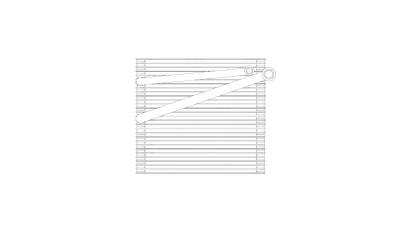 Vaporizator aer conditionat Dacia Logan, 2008-2012 , 235x210x38mm, R134A, 271153578R; 6001547484; 6001550210