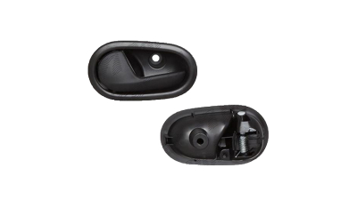 Maner deschidere usa interioara Dacia Logan, 10.2012- ; Sandero, 10.2012- Fata=Spate, partea Stanga, negru, Aftermarket