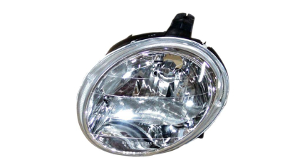 Far Daewoo Matiz 1998-2008, partea stanga cu reglaj electric, tip bec H4, carcasa neagra, DEPO 222-1107L-LD-EM
