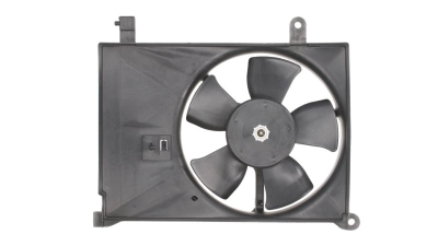 GMV radiator electroventilator Daewoo Lanos, 05.1997-2008, motor 1.4, 1.5, 1.6 16V, benzina, cutie manuala, cu AC, 255; 2 pini