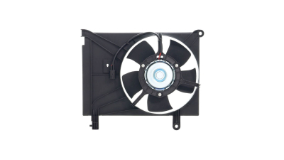 GMV radiator electroventilator Daewoo Lanos, 01.1997-2008, Motorizare 1, 4; 1, 5; 1, 6 16v Benzina, tip climatizare cu AC, cutie Manuala, dimensiune 255mm, cu 2 pini, plastic, fara pre-rezistor, pt modele cu ventilator aditionalmm, HCC (HALLA)