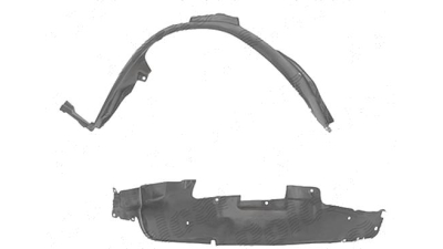 Carenaj roata Daewoo Leganza (Klav/V100), 01.1996-12.2002, partea Dreapta, Fata, 96342881, 2932FP1T polietilena