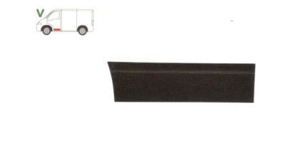 Panou reparatie usa DAEWOO LUBLIN 1992-2007, partea stanga, parte inferioara fata , cu o nervura, 