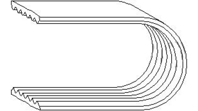 Curea transmisie Skoda Octavia 1 Seat Leon Renault Megane Peugeot 307 Vw Bora Golf Topran 6PK1125