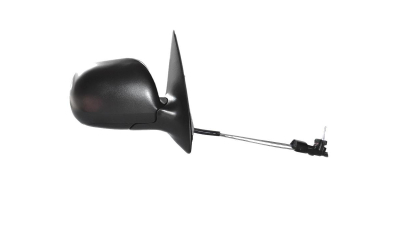 Oglinda exterioara Skoda Fabia 2000-2007 (ajustare manuala - cu cablu ) partea dreapta, capac negru, model mic, geam cromat, 