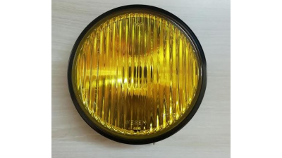 Proiector ceata Universal  Stanga/ Dreapta Wesem Rotund 12/24V, 160Mm Diametru, Sticla Galbena, Carcasa Crom ,  FARA SUPORT PRINDERE