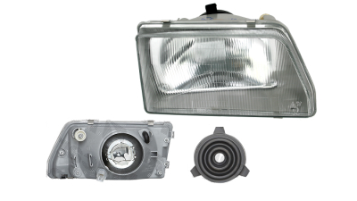Far Fiat Cinquecento (170), 07.1991-10.1998, fata, Dreapta, R2+W5W; manual; carcasa gri, TYC