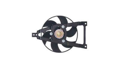 GMV radiator electroventilator Fiat Cinquecento, 12.1991-01.1998, Motorizare 0.7 Benzina, tip climatizare fara AC, cutie Manuala, dimensiune 90W/260mm, cu 2 pini, suport de metalmm, Aftermarket