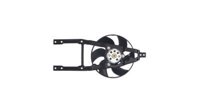 GMV radiator electroventilator Fiat Cinquecento, 07.1991-01.1998, Seicento, 01.1998-2010, Motorizare 0, 9; 1, 1 Benzina, tip climatizare cu/fara AC, cutie Manuala, dimensiune 150W/260mm, cu 2 pini, suport metalic, Aftermarket