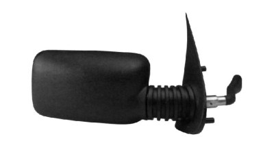 Oglinda usa exterioara Fiat Cinquecento (170), 07.1991-10.1998, partea Dreapta, ajustare nivel; carcasa neagra; sticla convexa; geam cromat, Aftermarket