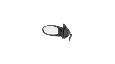 Oglinda exterioara Fiat Seicento (187) 02.1998-11.2010 partea dreapta Best Auto Vest crom convex carcasa neagra reglare parghie fara incalzire