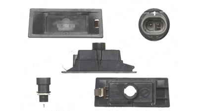Lampa numar Fiat Seicento (187), 02.1998-11.2010, spate, Stanga = Dreapta, W5W, OEM/OES