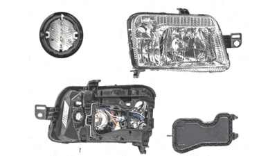 Far Fiat Panda (169), 09.2003-12.2012, fata, Dreapta, mufa cu 8 gauri; H4+PY21W+W5W; electric, BestAutoVest