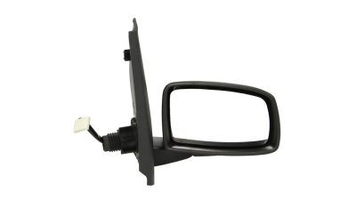 Oglinda exterioara Fiat Panda (169) 09.2003-2009 partea dreapta View Max crom convex carcasa neagra reglare electrica cu incalzire