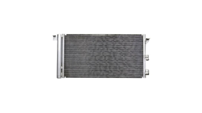 Condensator climatizare Fiat Panda Bi-power/Natural Power; Panda (169), 09.2003-09.2006, motor 1.2, 44 kw benzina, full aluminiu brazat, 620(575)x305x16 mm, cu uscator si filtru integrat; CNG