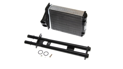 Radiator Incalzire Fiat Panda, 09.2003-2012, motor 1.1, 1.2, 1.4, benzina, 1.3 MultiJet/JTD, diesel, fara conducte, aluminiu mecanic/plastic, 180x159x42 mm, J.Deus