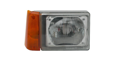 Far Fiat Panda (141a), 1986-12.2002, partea Dreapta, cu lucas galben; H4/R2+P21W; electric; fara motor, TYC