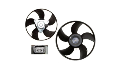 GMV ventilator radiator Fiat Albea (178), 2001-2012, motor 1.2, benzina, fara AC, 180 W; 320 mm; 2 pini, 
