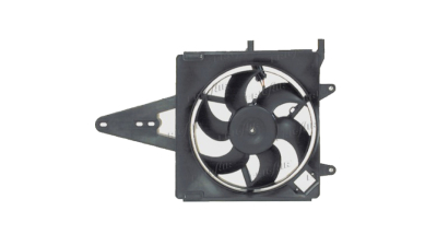 GMV radiator electroventilator Fiat Palio Weekend, 11.1997-09.1999, Fiat Siena, 04.1996-09.1999, Motorizare 1.6; 1.4 Benzina, tip climatizare cu AC, cutie Manuala, cu pre-rezistor, dimensiune 320mm, cu 2pini, Aftermarket