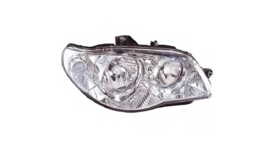 Far Fiat Albea/Palio Weekend (178), 04.2006-2012; Strada 06.1999-10.2004, partea Stanga, electric, tip bec H7+H7, rama silver, cu motoras, Best Auto Vest