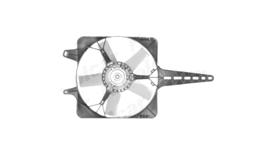 GMV radiator electroventilator Lancia Delta, 0986-1993, Prisma, 01.1986-1992 ( Benzina/Diesel ) , Manual, fara AC, 100W/280mm, cu 2pini, plastic, Aftermarket